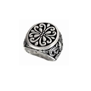 Oval signet ring pattern men 1589