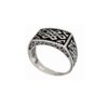 Ring men Rectangular Celtic 1590 ornament pattern
