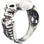 Ring men Two necklace skeleton