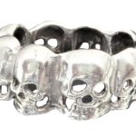 Ring men necklace skull