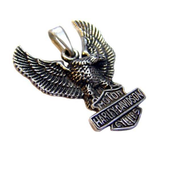 Eagle Gothic Biker Pendant 1250 Sterling Silver 925 Atlantis Gold Eagle Gothic Biker Pendant 1250 Sterling Silver 925