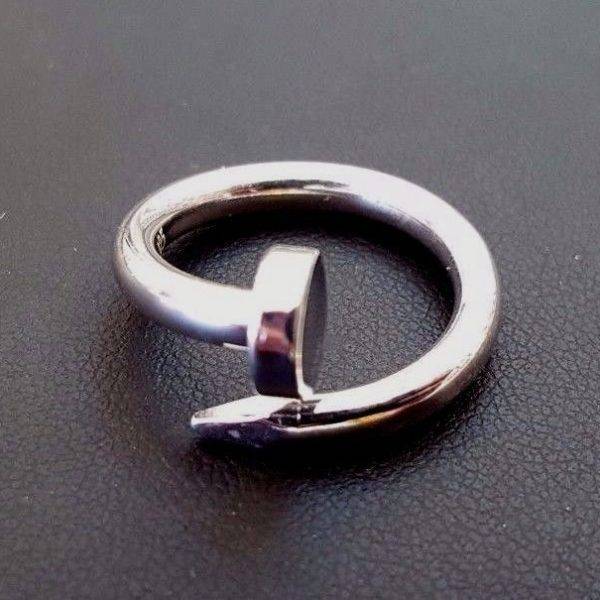 silver cartier style ring