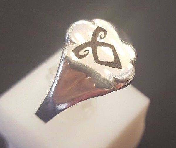 The Mortal Instruments Enkeli rune ring st silver 925
